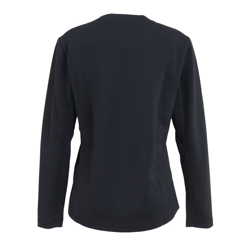 マーモット（Marmot）（レディース）長袖Tシャツ ロンT ヒートナビ クルー 長袖Tシャツ TOWUJB74 BK ブラック