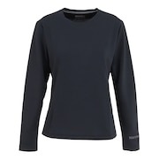 マーモット（Marmot）（レディース）長袖Tシャツ ロンT ヒートナビ クルー 長袖Tシャツ TOWUJB74 BK ブラック