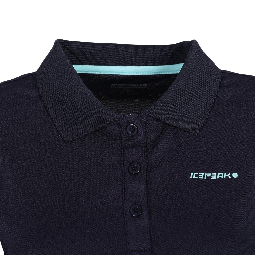 アイスピーク（ICEPEAK）（レディース）北欧デザイン シンプル 半袖ポロシャツ BAYARD 354641590390 ネイビー