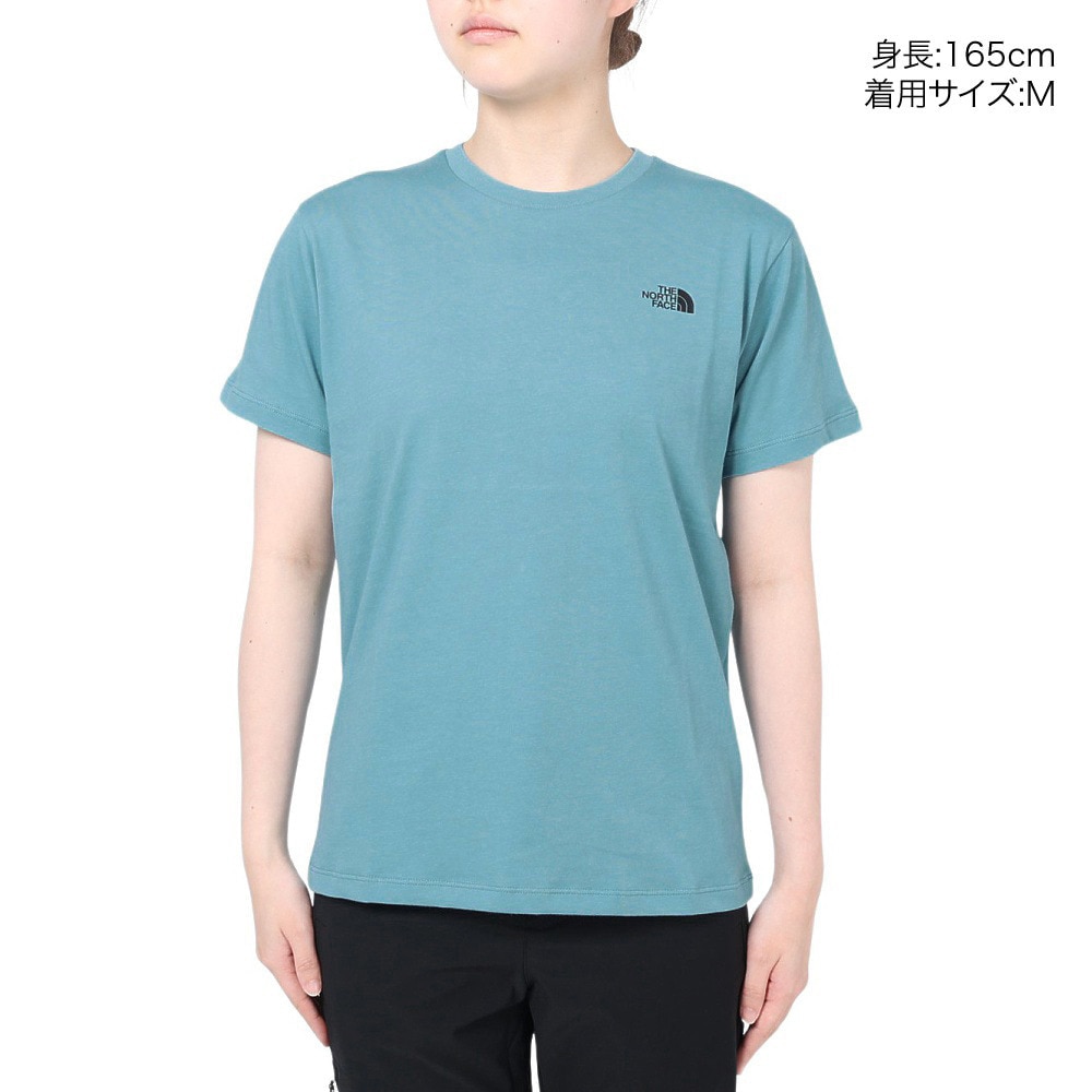 ザ・ノース・フェイス（THE NORTH FACE）（レディース）半袖Tシャツ ショートスリーブ FINE ALPIN EQ NTW32333X FW サックス
