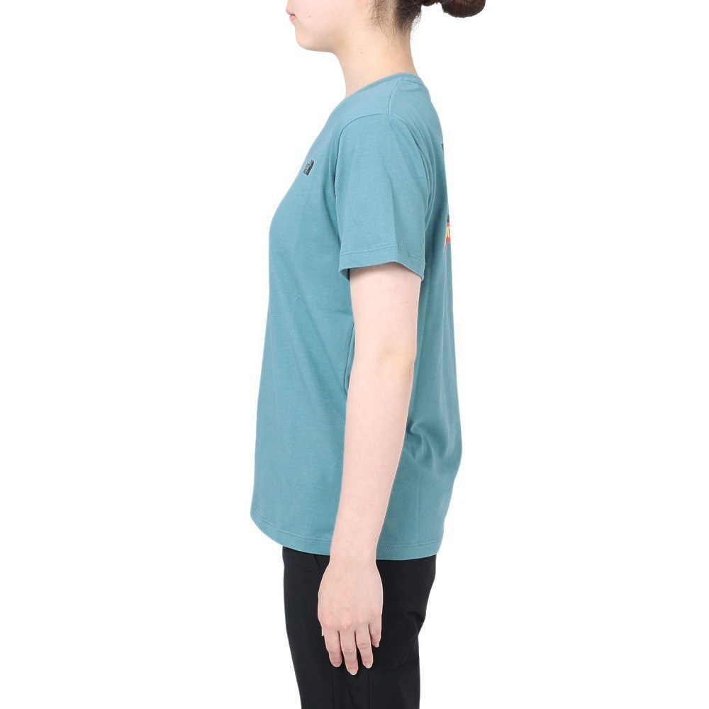 ザ・ノース・フェイス（THE NORTH FACE）（レディース）半袖Tシャツ ショートスリーブ FINE ALPIN EQ NTW32333X FW サックス