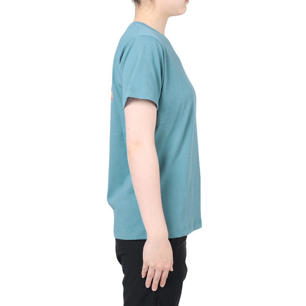 ザ・ノース・フェイス（THE NORTH FACE）（レディース）半袖Tシャツ ショートスリーブ FINE ALPIN EQ NTW32333X FW サックス