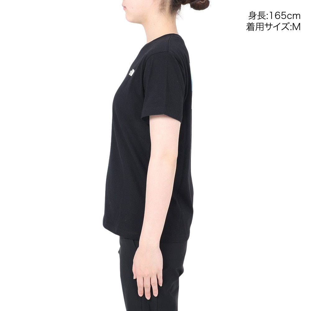 ザ・ノース・フェイス（THE NORTH FACE）（レディース）Tシャツ 半袖 ショートスリーブ FINE ALPIN EQ NTW32333X 黒 ブラック