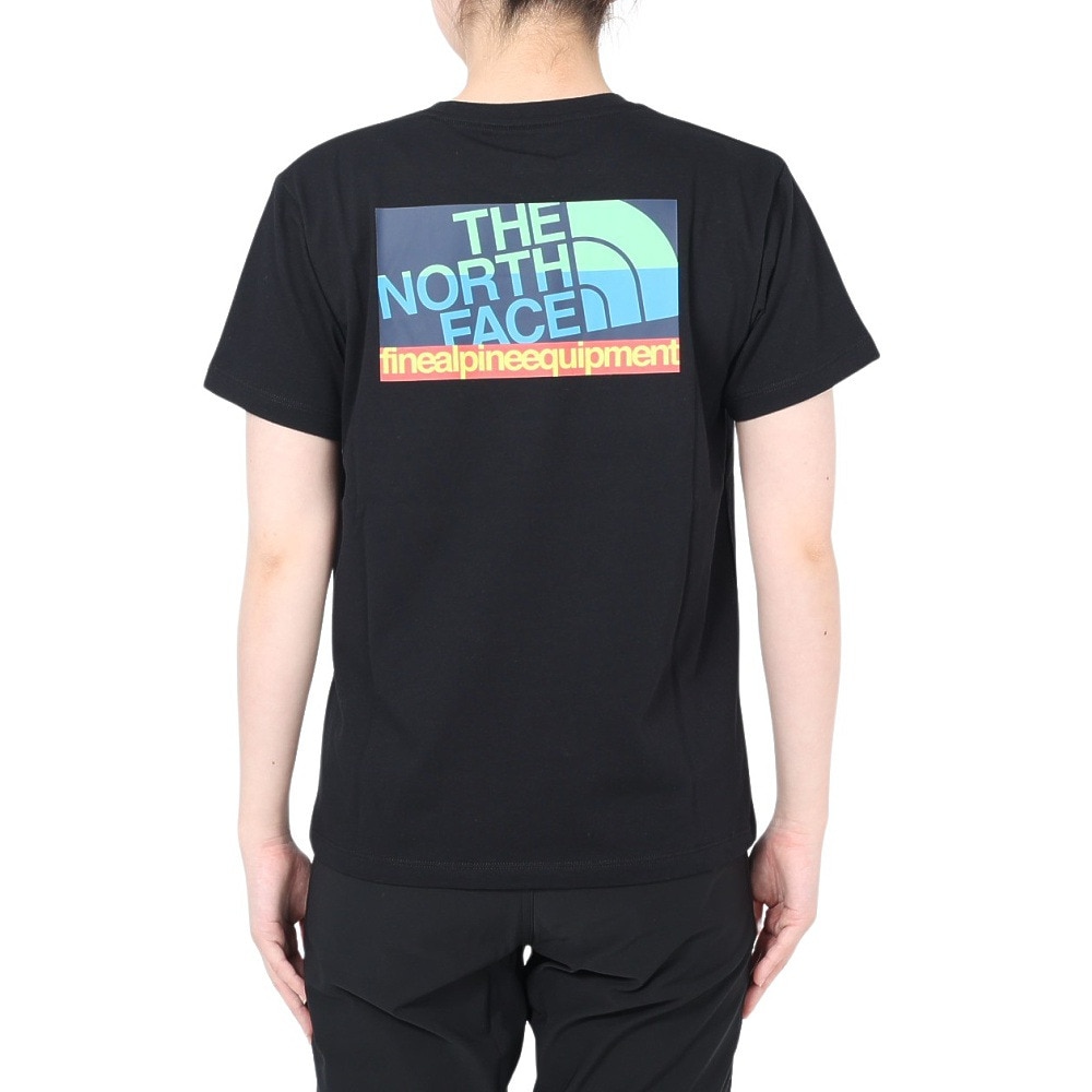 ザ・ノース・フェイス（THE NORTH FACE）（レディース）Tシャツ 半袖 ショートスリーブ FINE ALPIN EQ NTW32333X 黒 ブラック