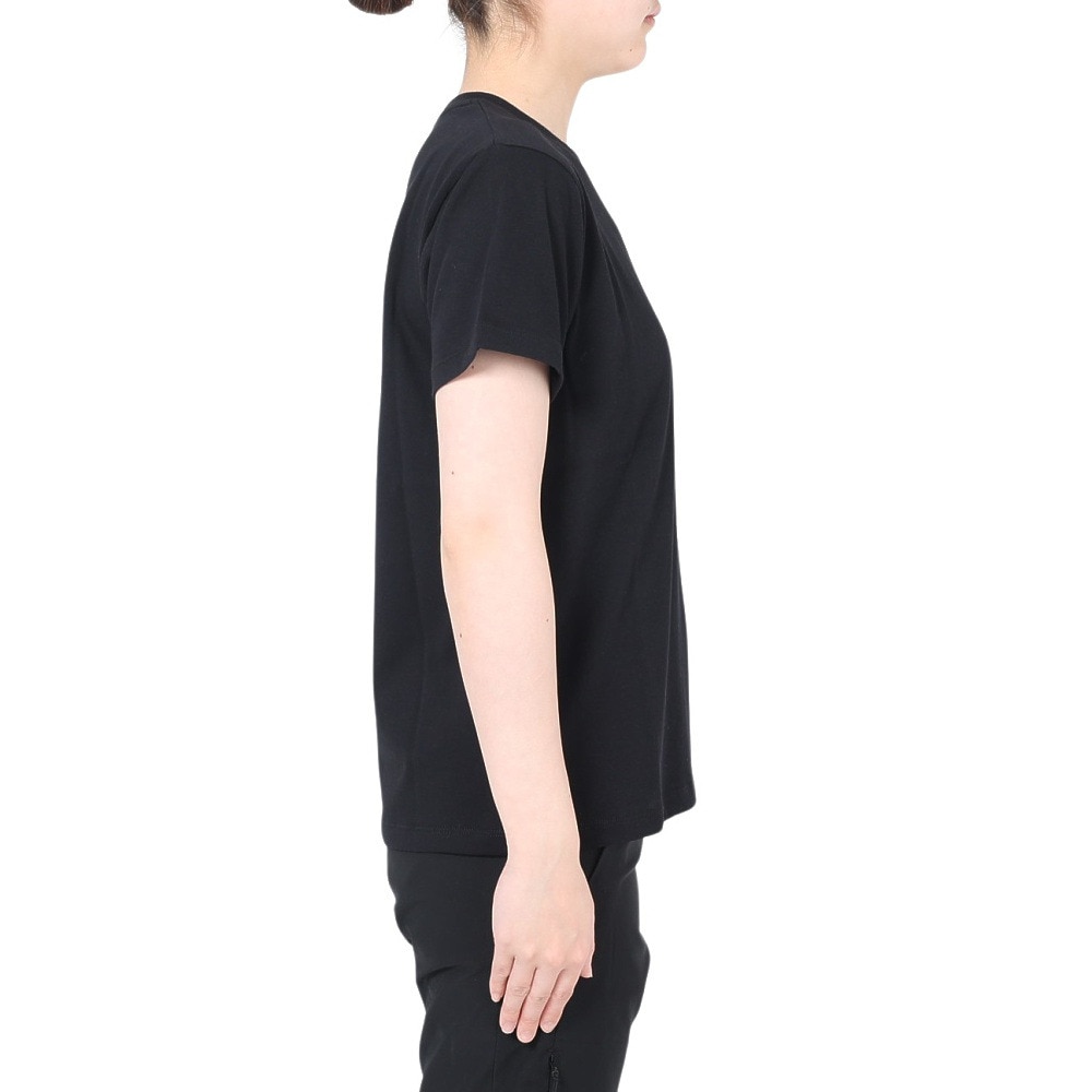 ザ・ノース・フェイス（THE NORTH FACE）（レディース）Tシャツ 半袖 ショートスリーブ FINE ALPIN EQ NTW32333X 黒 ブラック