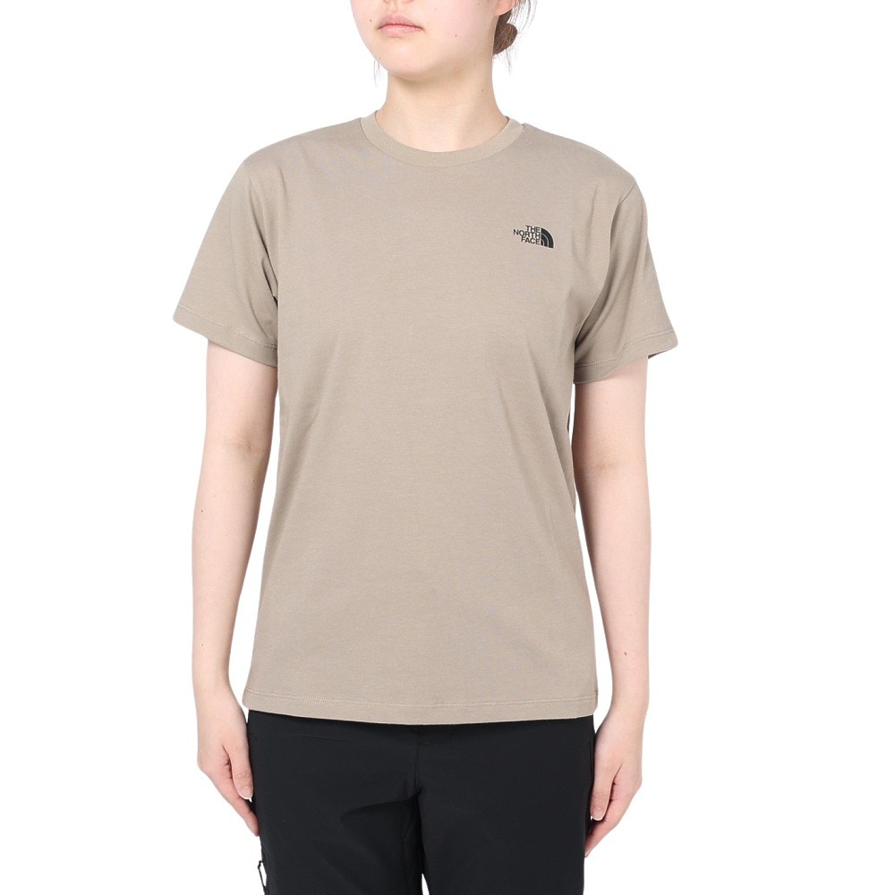 ノースフェイス（THE NORTH FACE）（レディース）半袖Tシャツ ショートスリーブ FINE ALPIN EQ NTW32333X TW ベージュ