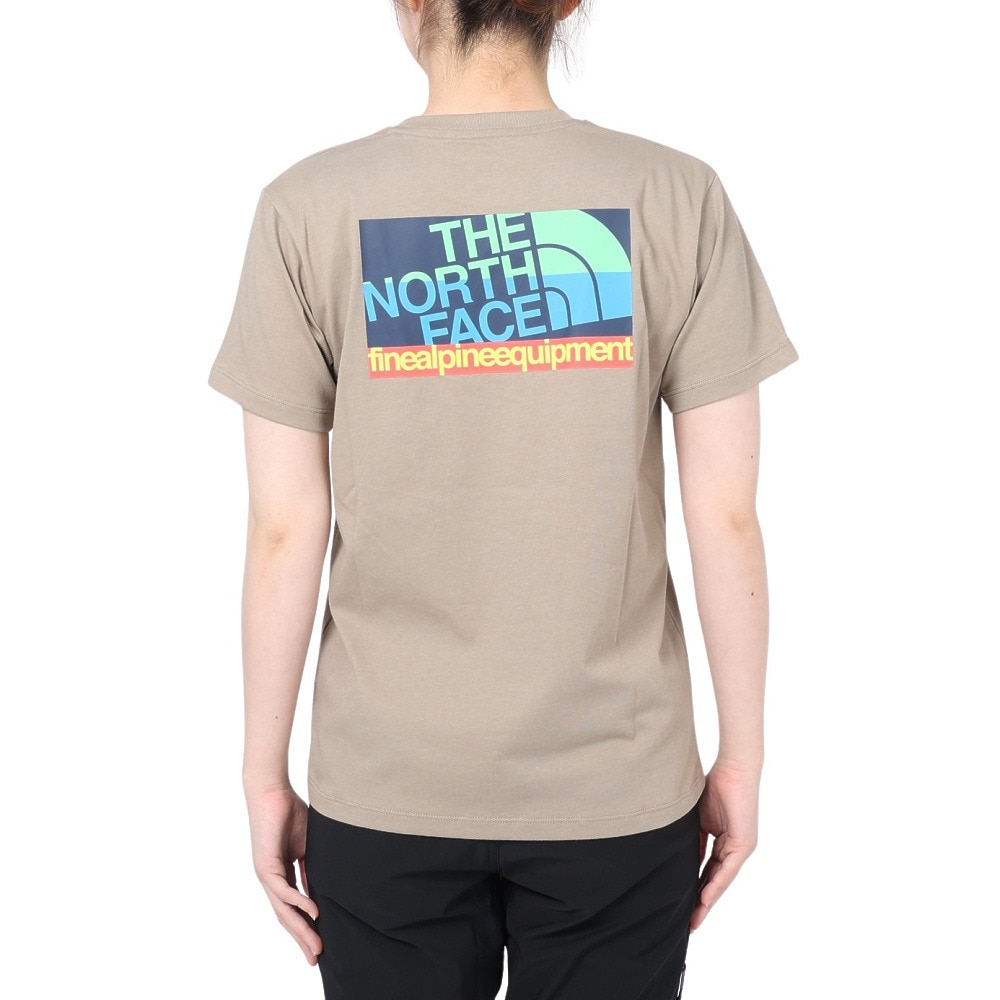 ザ・ノース・フェイス（THE NORTH FACE）（レディース）半袖Tシャツ ショートスリーブ FINE ALPIN EQ NTW32333X TW ベージュ