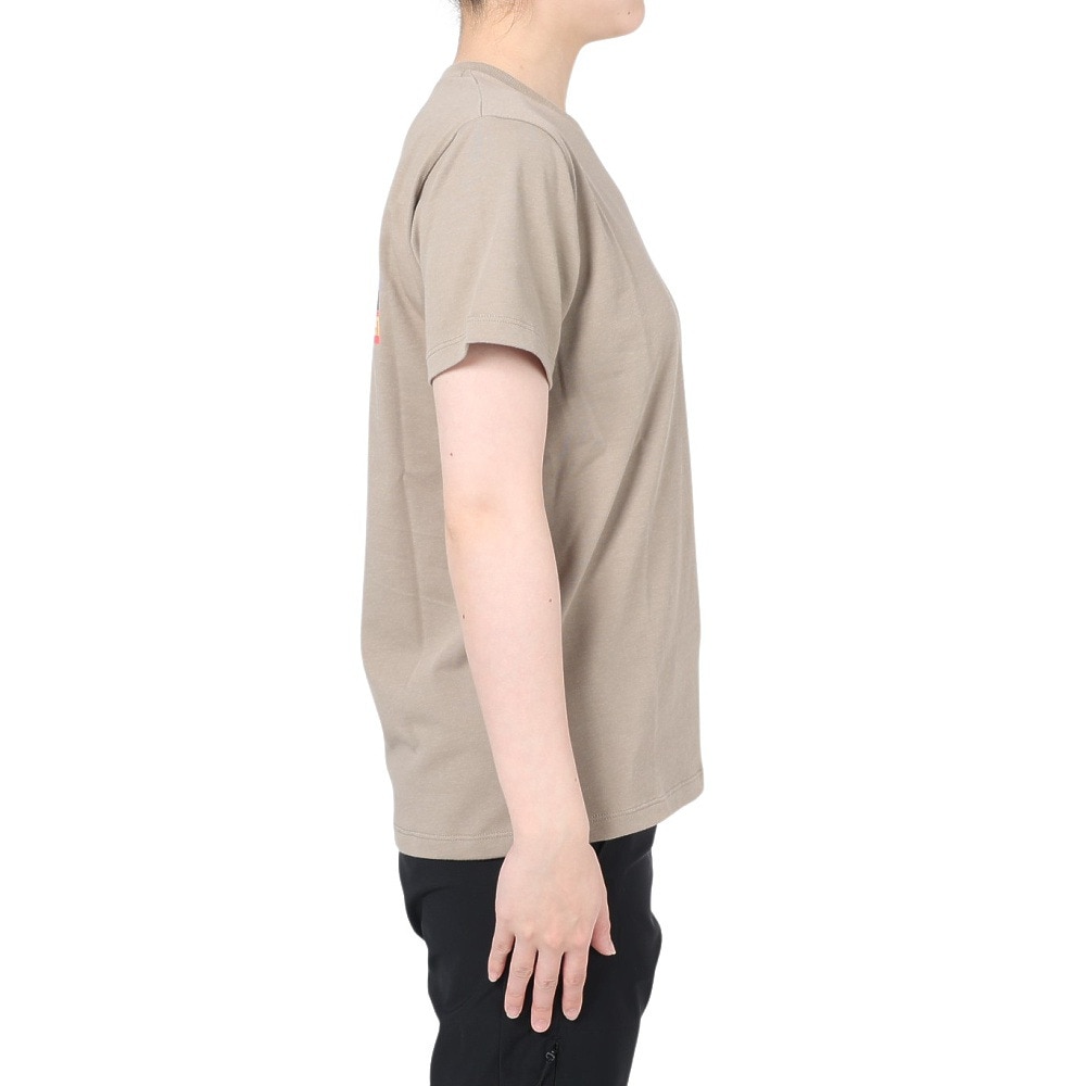 ザ・ノース・フェイス（THE NORTH FACE）（レディース）半袖Tシャツ ショートスリーブ FINE ALPIN EQ NTW32333X TW ベージュ