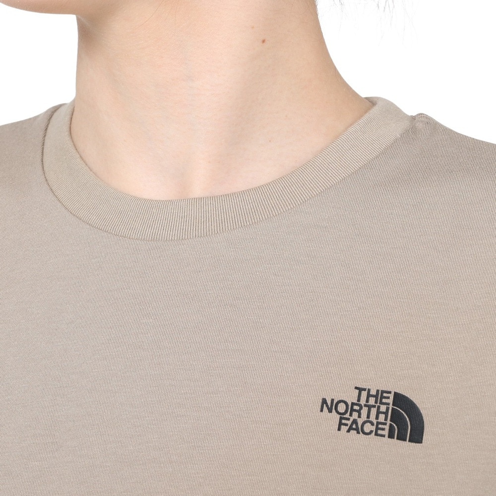 ノースフェイス（THE NORTH FACE）（レディース）半袖Tシャツ ショートスリーブ FINE ALPIN EQ NTW32333X TW ベージュ