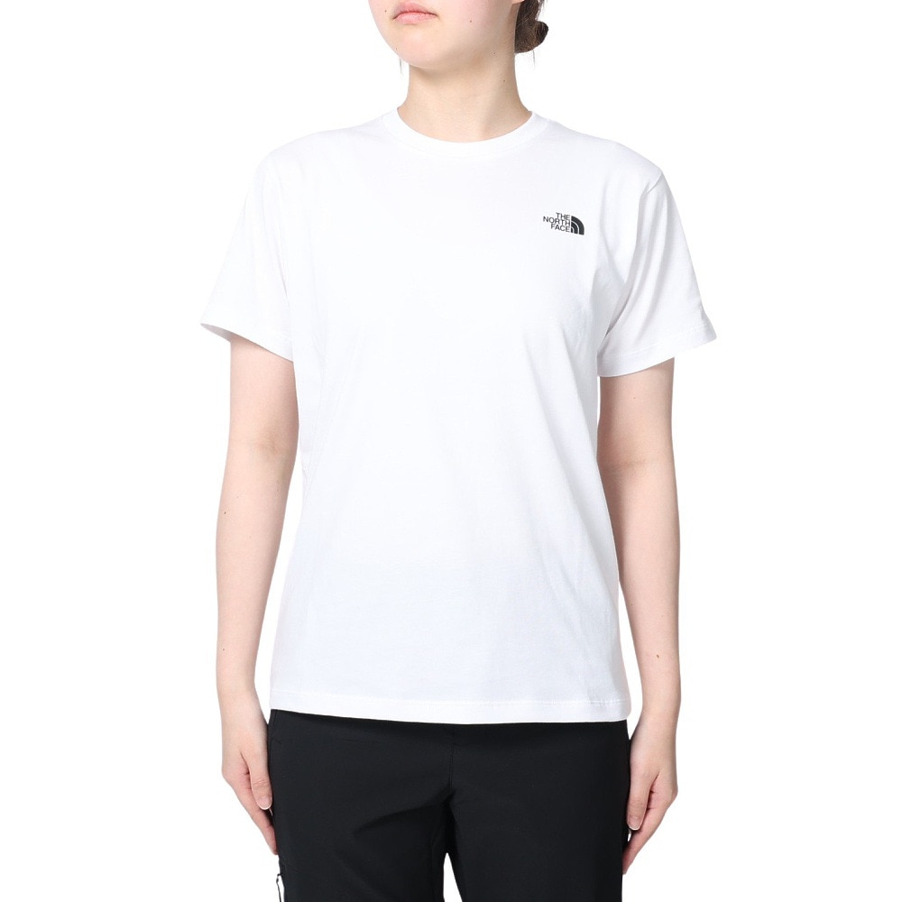 ザ・ノース・フェイス（THE NORTH FACE）（レディース）Tシャツ 半袖 ショートスリーブ FINE ALPIN EQ NTW32333X 白 ホワイト