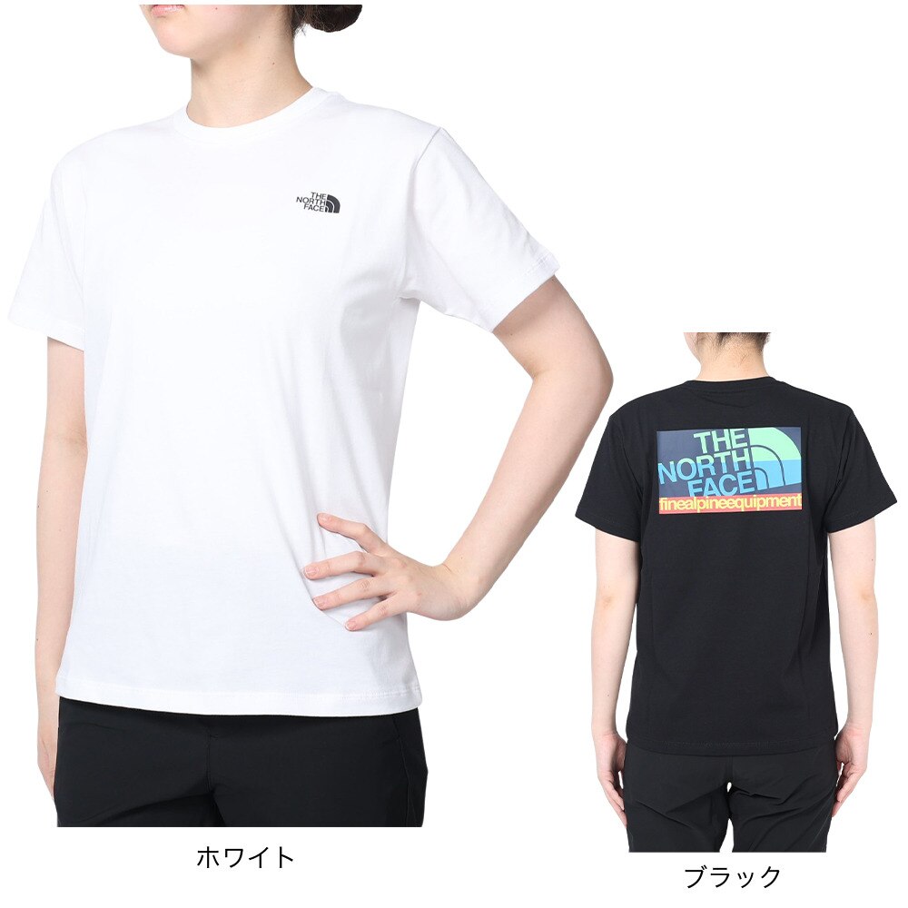 ノースフェイス（THE NORTH FACE）（レディース）半袖Tシャツ ショートスリーブ FINE ALPIN EQ NTW32333X W ホワイト