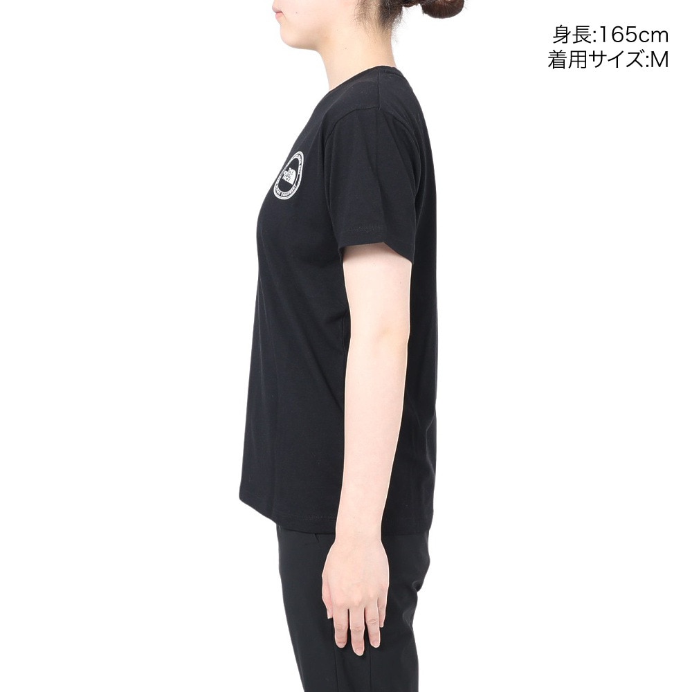 ザ・ノース・フェイス（THE NORTH FACE）（レディース）Tシャツ 半袖 ショートスリーブ シンプルロゴ NTW32335X 黒 ブラック
