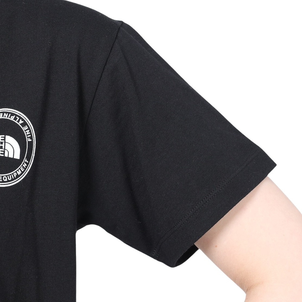 ザ・ノース・フェイス（THE NORTH FACE）（レディース）Tシャツ 半袖 ショートスリーブ シンプルロゴ NTW32335X 黒 ブラック