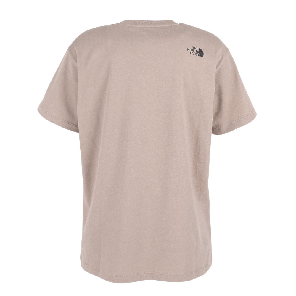 ザ・ノース・フェイス（THE NORTH FACE）（レディース）Tシャツ 半袖 ショートスリーブ シンプルロゴ NTW32335X TW ベージュ