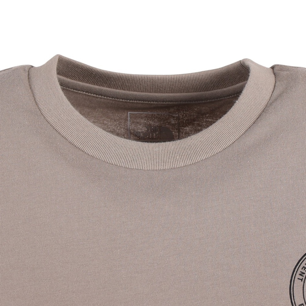 ザ・ノース・フェイス（THE NORTH FACE）（レディース）Tシャツ 半袖 ショートスリーブ シンプルロゴ NTW32335X TW ベージュ