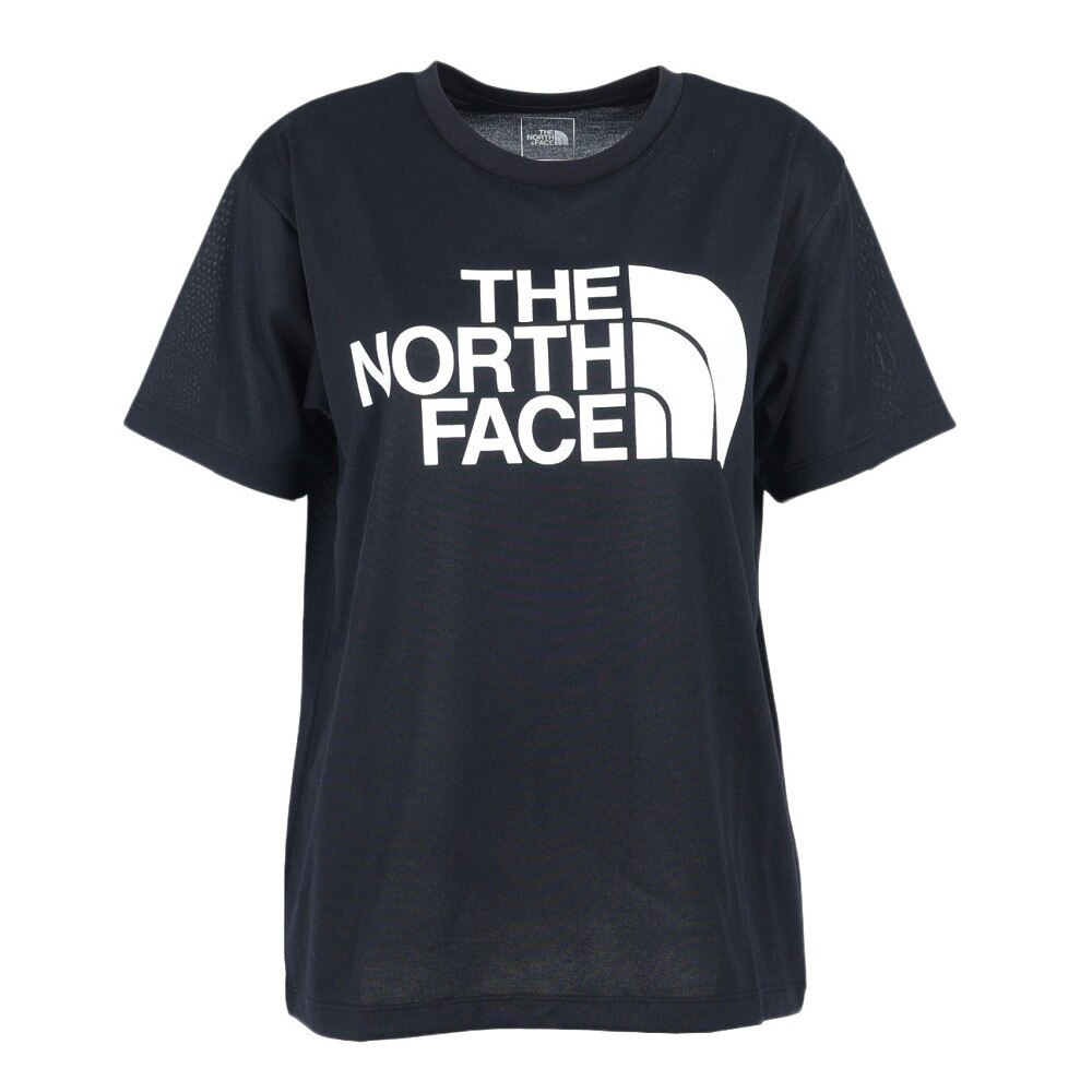 ノースフェイス（THE NORTH FACE）（レディース）半袖Tシャツ ショートスリーブ カラードームTシャツ NTW32354 K ブラック  アウトドア・キャンプ用品はエルブレス