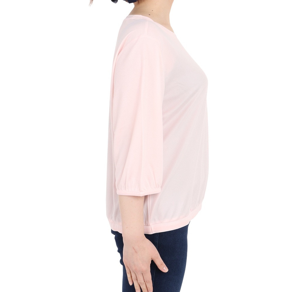 エーグル（AIGLE）（レディース）半袖Tシャツ 5分袖Tシャツ ZTFAH75-004 ピンク