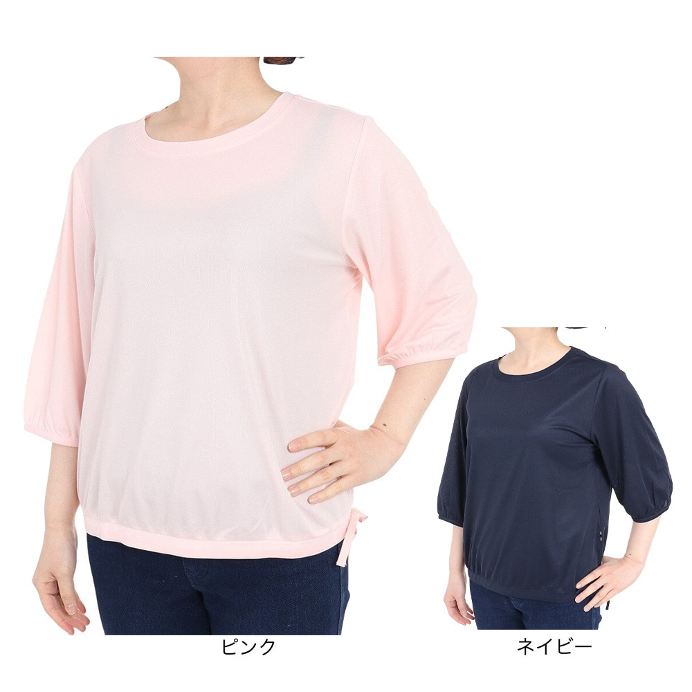 エーグル（AIGLE）（レディース）接触冷感 速乾 半袖Tシャツ 5分袖Tシャツ ZTFAH75-004 ピンク