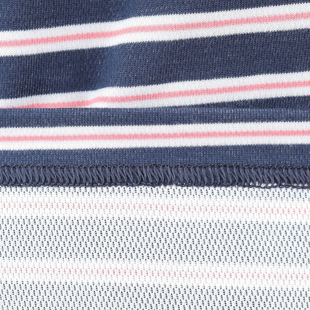 エーグル（AIGLE）（レディース）半袖Tシャツ クルーネックTシャツ ZTFAI15-001 ネイビー×ピンク