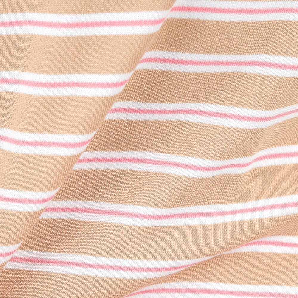 エーグル（AIGLE）（レディース）吸水速乾 リラックスフィット 半袖Tシャツ クルーネックTシャツ ZTFAI15-003 ブラウン×ピンク