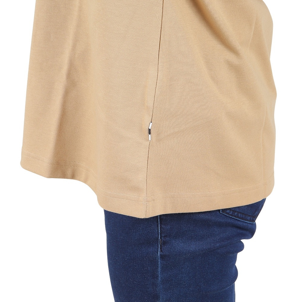 エーグル（AIGLE）（レディース）UPF40+ 吸水速乾 半袖Tシャツ クルーネックロゴTシャツ ZTFAI40-002 ベージュ