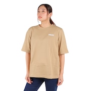 エーグル（AIGLE）（レディース）半袖Tシャツ クルーネックロゴTシャツ ZTFAI40-002 ベージュ