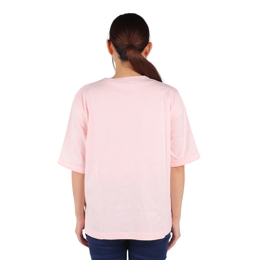 エーグル（AIGLE）（レディース）UPF40+ 吸水速乾 半袖Tシャツ クルーネックロゴTシャツ ZTFAI40-004 ピンク