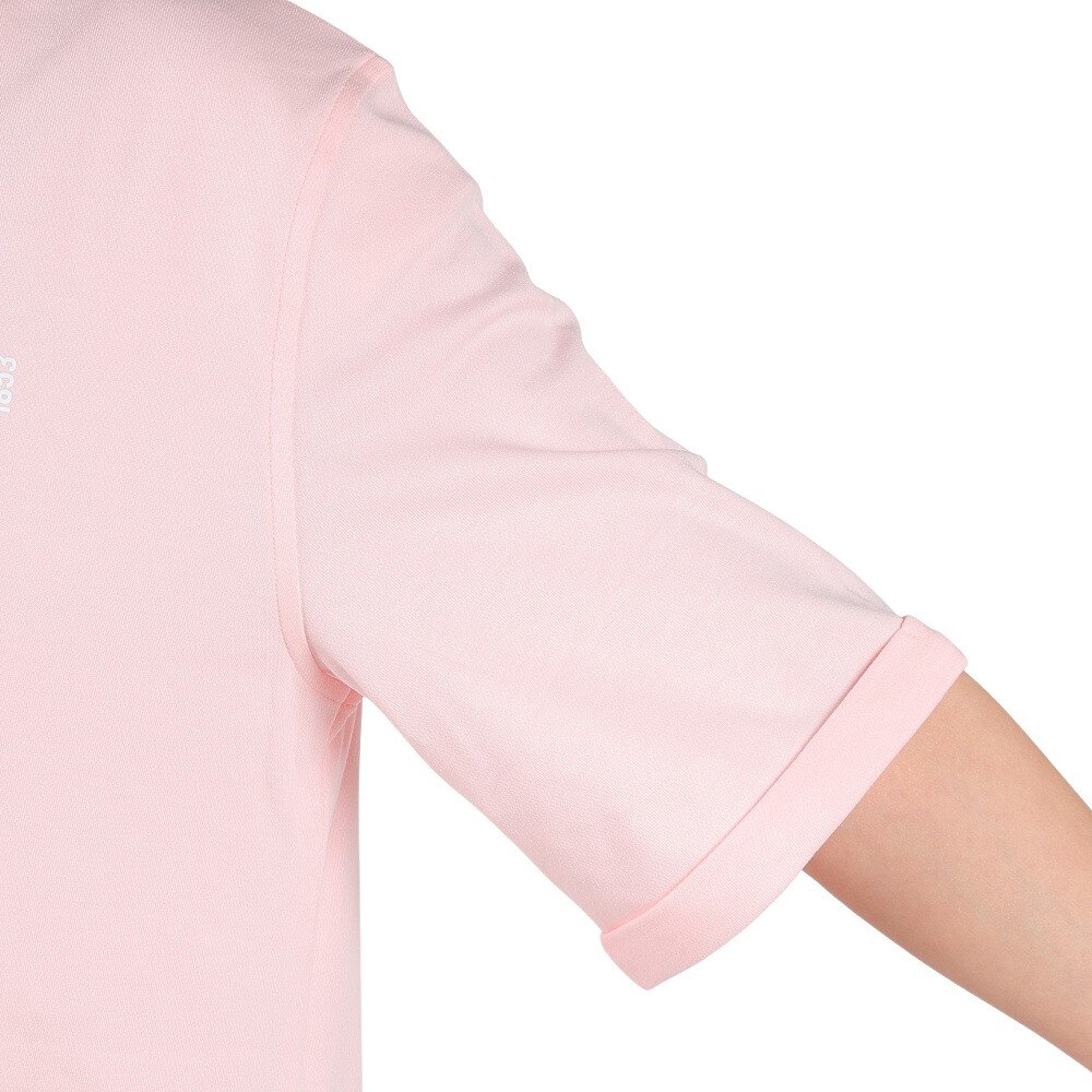 エーグル（AIGLE）（レディース）UPF40+ 吸水速乾 半袖Tシャツ クルーネックロゴTシャツ ZTFAI40-004 ピンク
