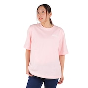 エーグル（AIGLE）（レディース）半袖Tシャツ クルーネックロゴTシャツ ZTFAI40-004 ピンク