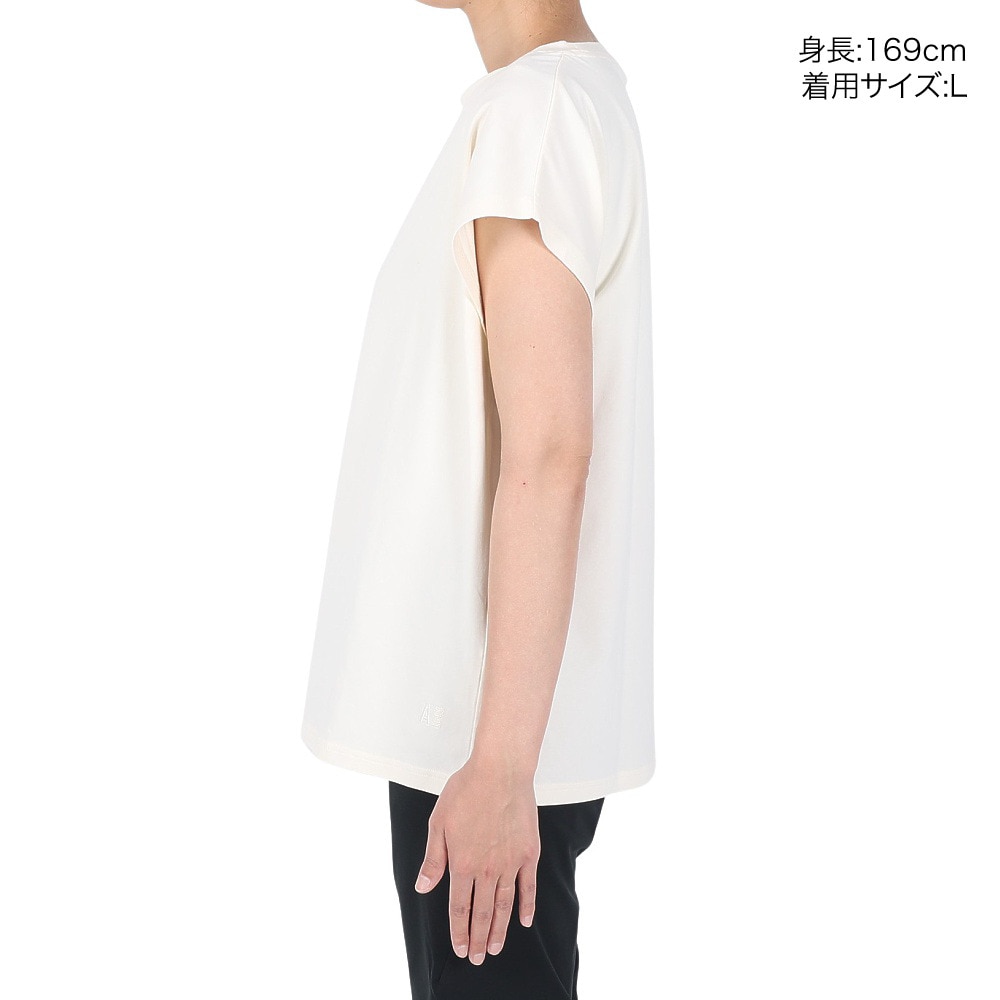 エーグル（AIGLE）（レディース）半袖Tシャツ ドロップショルダーTシャツ ZTFAI72-001 ホワイト