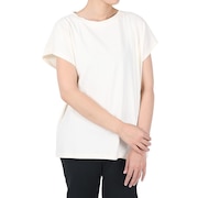 (レディース)半袖Tシャツ ドロップショルダーTシャツ ZTFAI72-001 ホワイト