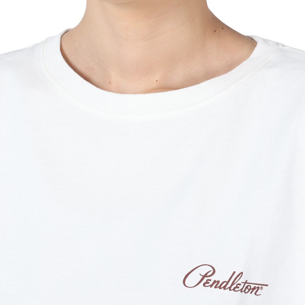 ペンドルトン（PENDLETON）（レディース）半袖Tシャツ バックプリントティー 19804411009000 ホワイト