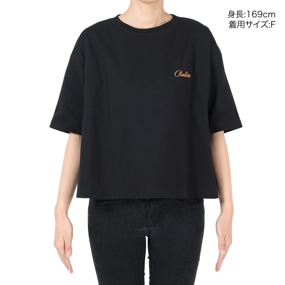 ペンドルトン（PENDLETON）（レディース）半袖Tシャツ バックプリントティー 19804411049000 ブラック