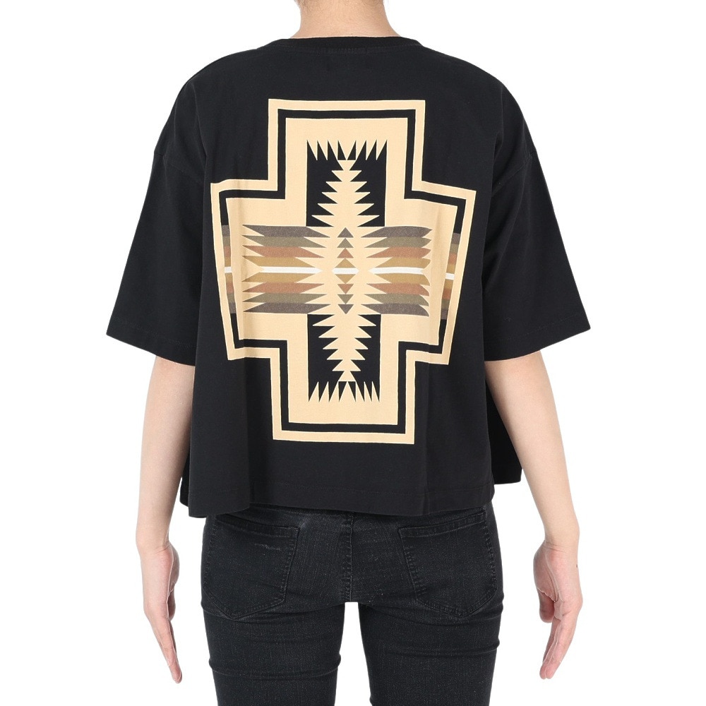 ペンドルトン（PENDLETON）（レディース）半袖Tシャツ バックプリントティー 19804411049000 ブラック