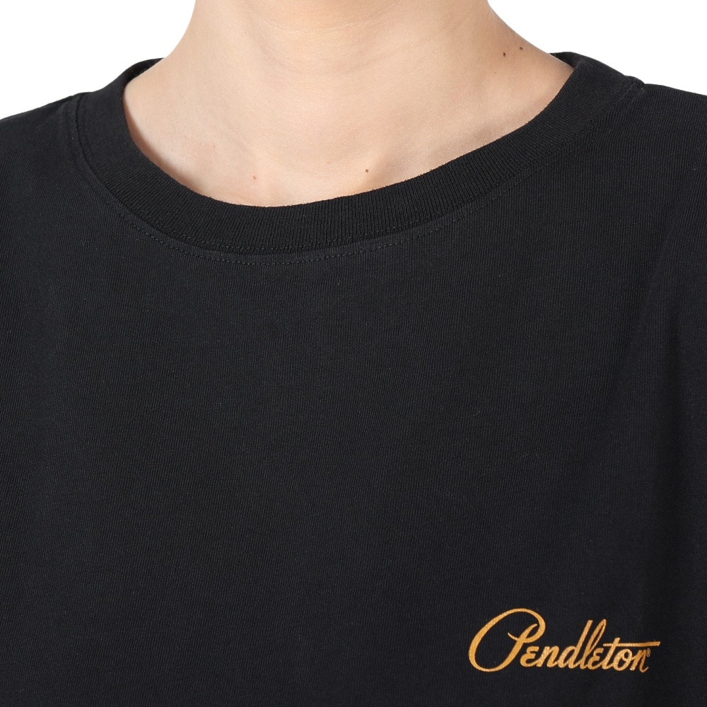 ペンドルトン（PENDLETON）（レディース）半袖Tシャツ バックプリントティー 19804411049000 ブラック