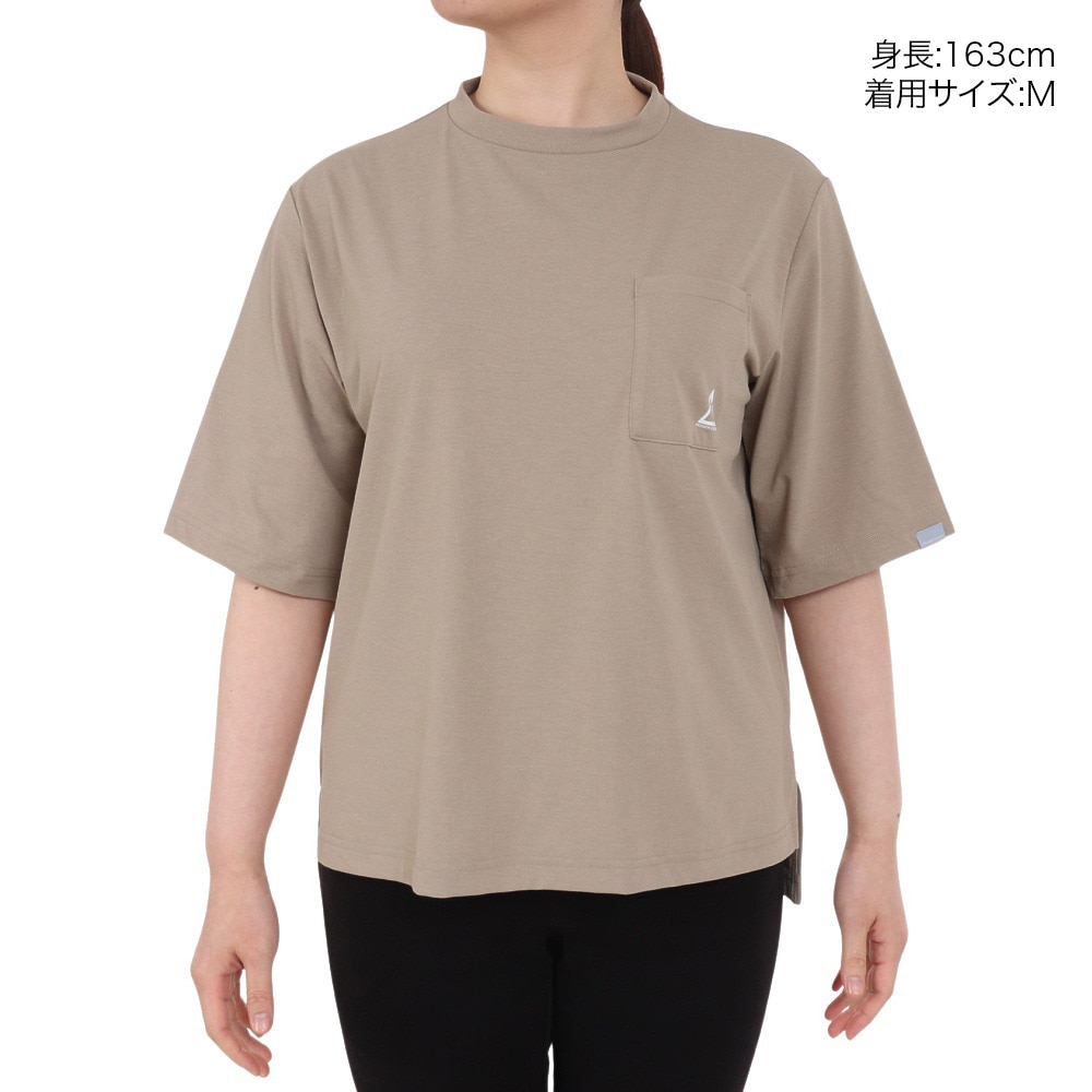 ロジャーエーガー（ROGEREGGER）（レディース）スイスブランド 吸水速乾 ストレッチ 半袖Tシャツ ミリオンドライTシャツ W RE23SUK5620016BEG ベージュ