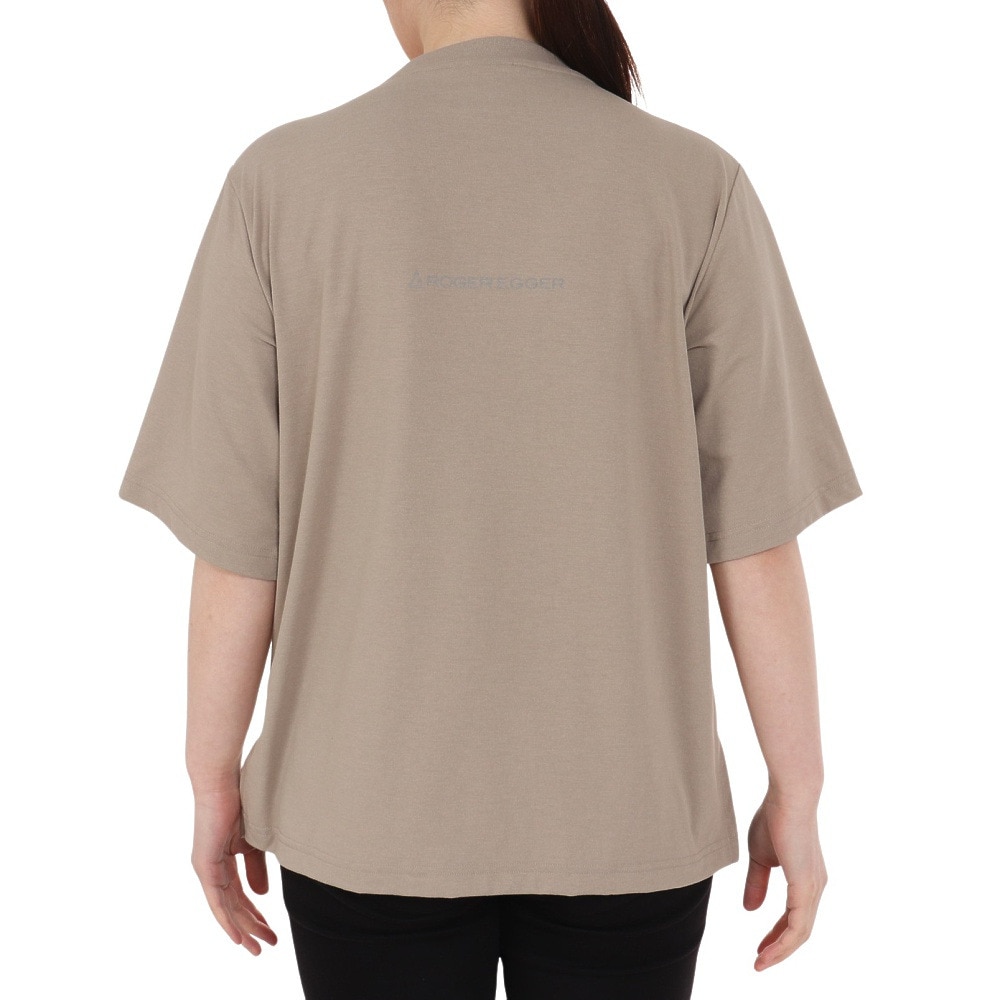 ロジャーエーガー（ROGEREGGER）（レディース）スイスブランド 吸水速乾 ストレッチ 半袖Tシャツ ミリオンドライTシャツ W RE23SUK5620016BEG ベージュ