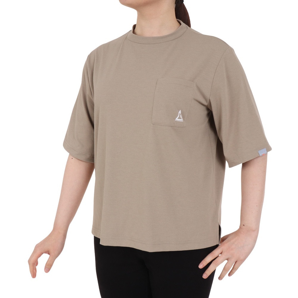 ロジャーエーガー（ROGEREGGER）（レディース）スイスブランド 吸水速乾 ストレッチ 半袖Tシャツ ミリオンドライTシャツ W RE23SUK5620016BEG ベージュ