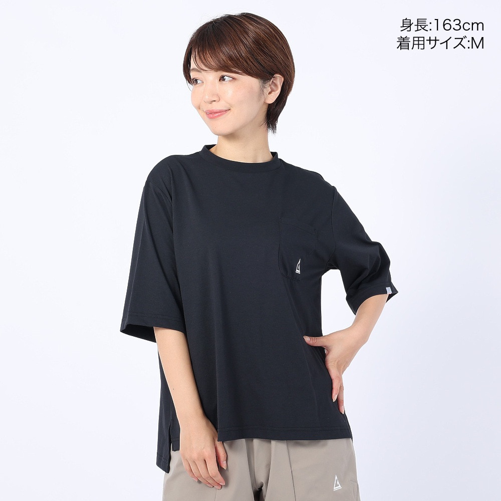 ロジャーエーガー（ROGEREGGER）（レディース）スイスブランド 吸水速乾 ストレッチ 半袖Tシャツ ミリオンドライTシャツ W RE23SUK5620016BLK ブラック