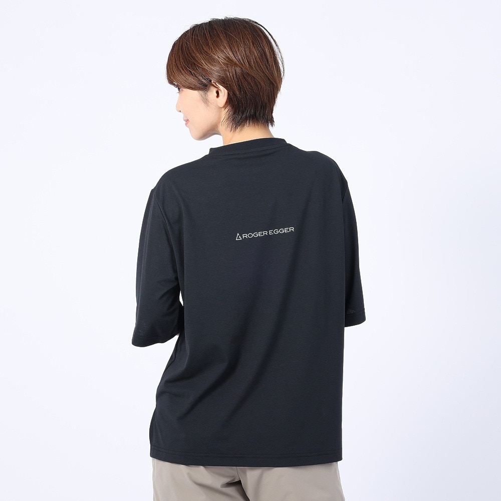 ロジャーエーガー（ROGEREGGER）（レディース）スイスブランド 吸水速乾 ストレッチ 半袖Tシャツ ミリオンドライTシャツ W RE23SUK5620016BLK ブラック