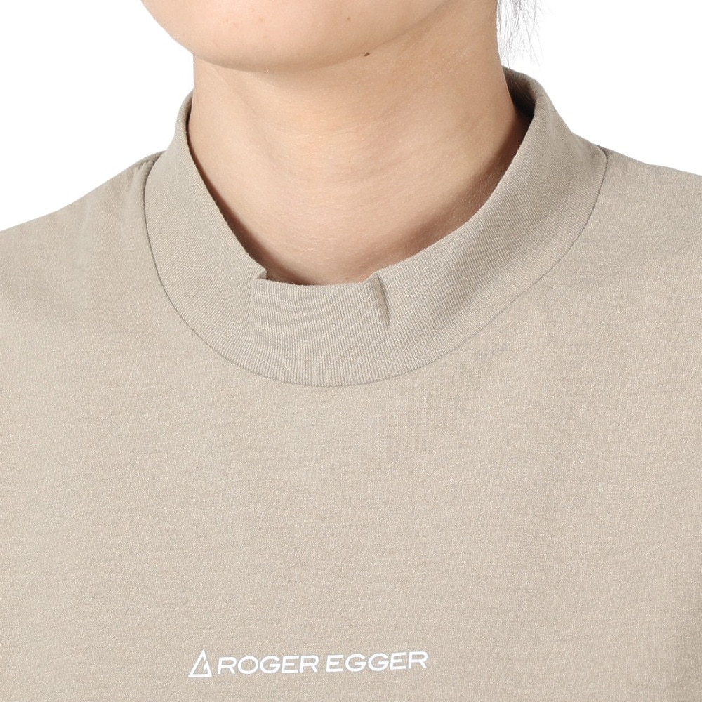 ロジャーエーガー（ROGEREGGER）（レディース）スイスブランド 吸水速乾 ストレッチ 半袖Tシャツ ミリオンドライネック RE23SUK5620017BEG ベージュ