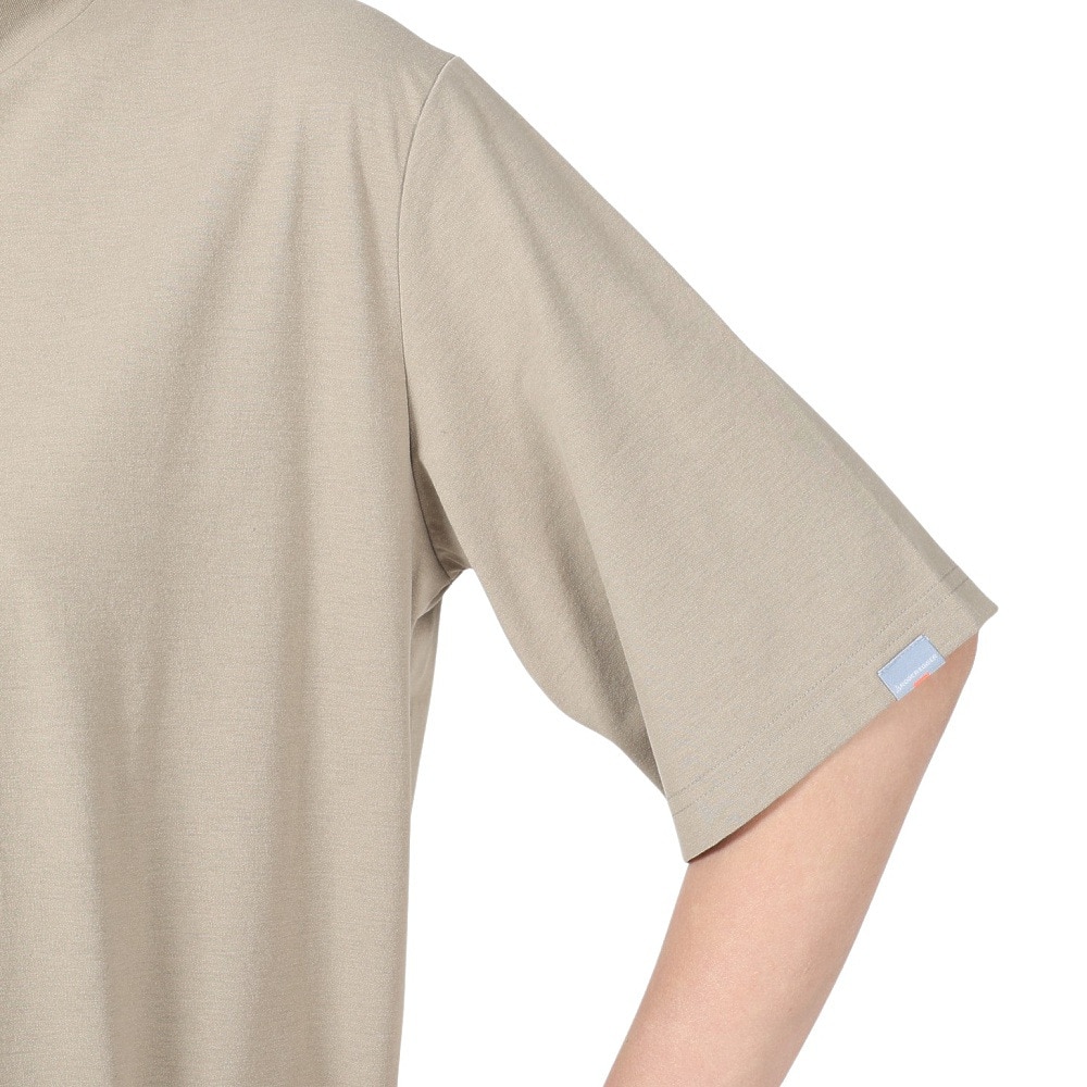 ロジャーエーガー（ROGEREGGER）（レディース）スイスブランド 吸水速乾 ストレッチ 半袖Tシャツ ミリオンドライネック RE23SUK5620017BEG ベージュ