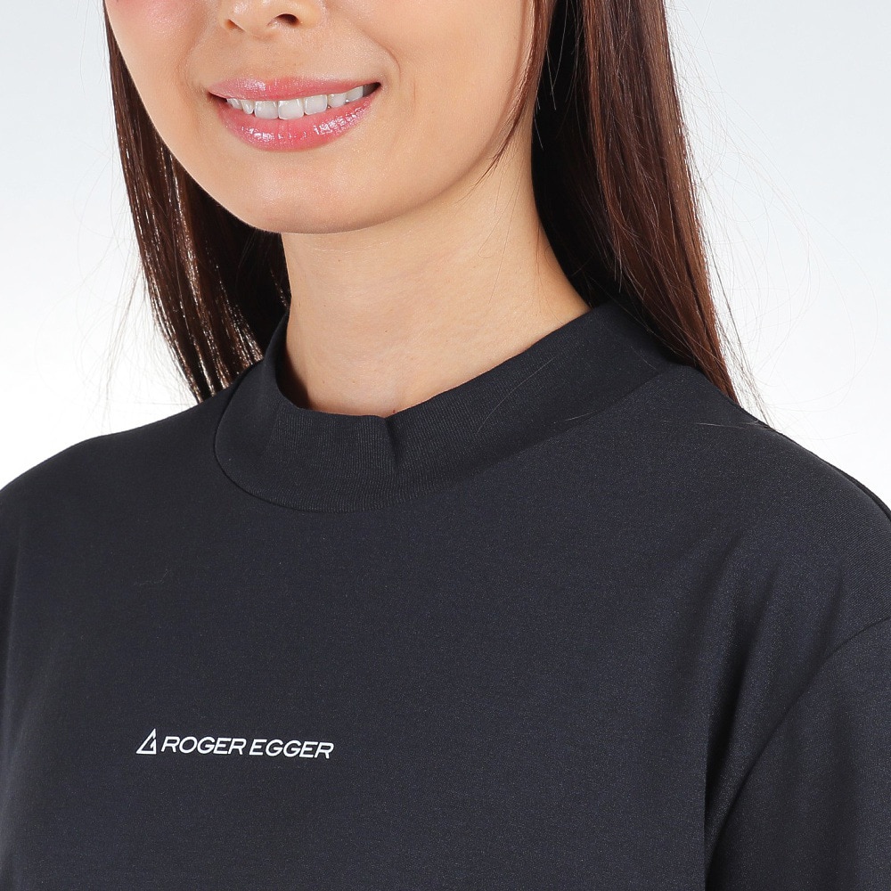 ロジャーエーガー（ROGEREGGER）（レディース）スイスブランド 吸水速乾 ストレッチ 半袖Tシャツ ミリオンドライネック RE23SUK5620017BLK ブラック