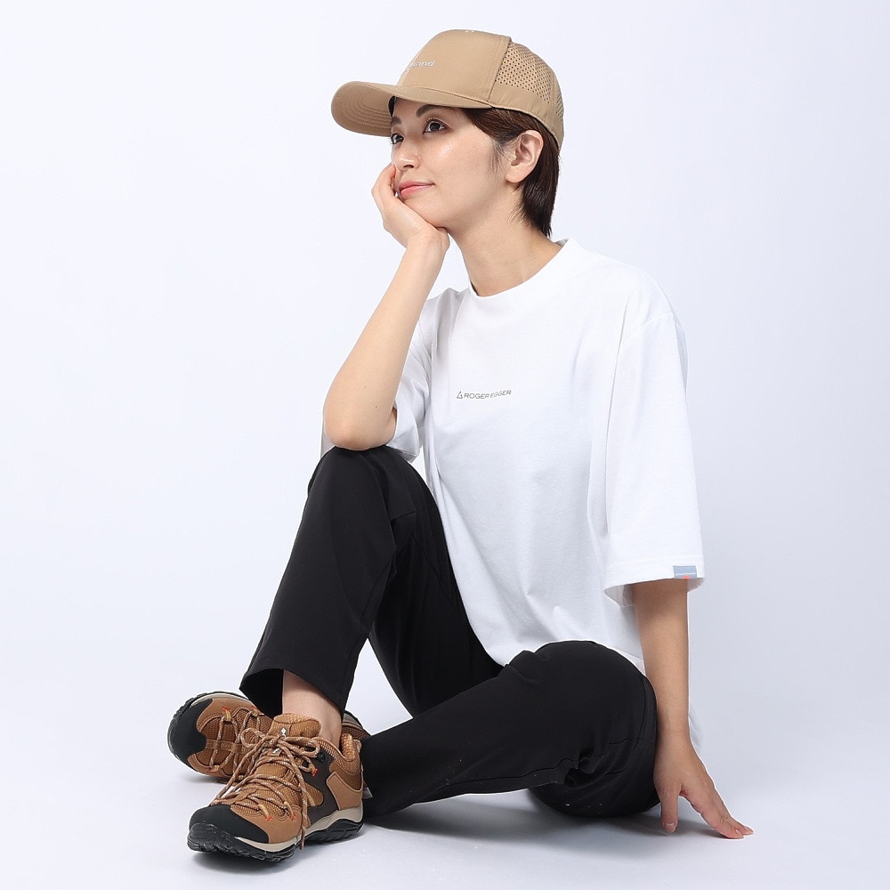 ロジャーエーガー（ROGEREGGER）（レディース）スイスブランド 吸水速乾 ストレッチ 半袖Tシャツ ミリオンドライネック RE23SUK5620017WHT ホワイト