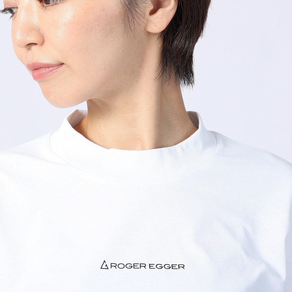 ロジャーエーガー（ROGEREGGER）（レディース）スイスブランド 吸水速乾 ストレッチ 半袖Tシャツ ミリオンドライネック RE23SUK5620017WHT ホワイト