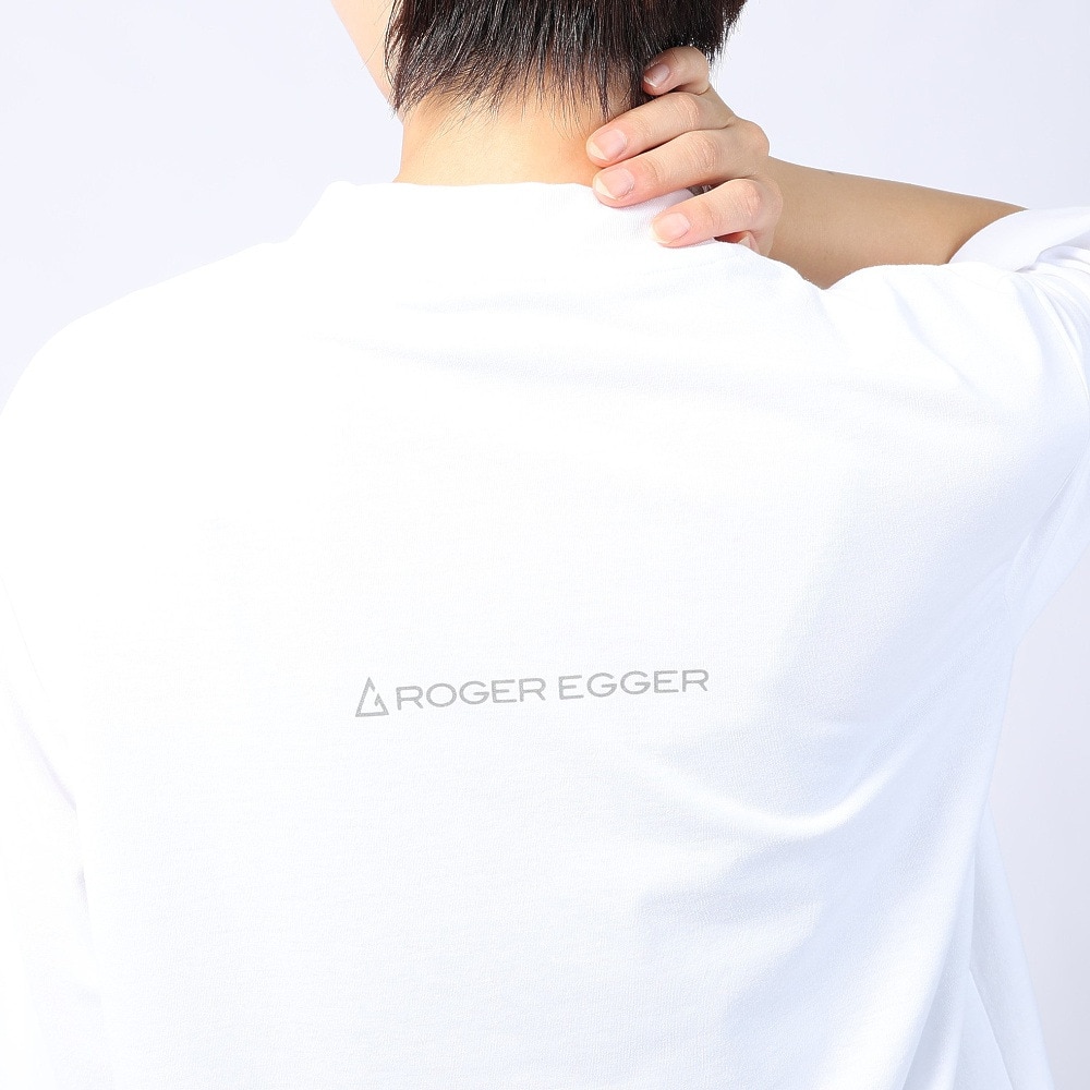ロジャーエーガー（ROGEREGGER）（レディース）スイスブランド 吸水速乾 ストレッチ 半袖Tシャツ ミリオンドライネック RE23SUK5620017WHT ホワイト