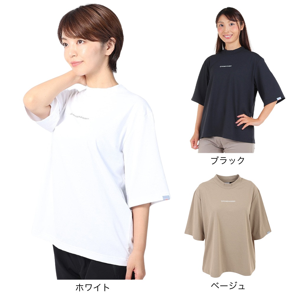 ロジャーエーガー（ROGEREGGER）（レディース）スイスブランド 吸水速乾 ストレッチ 半袖Tシャツ ミリオンドライネック RE23SUK5620017BLK ブラック