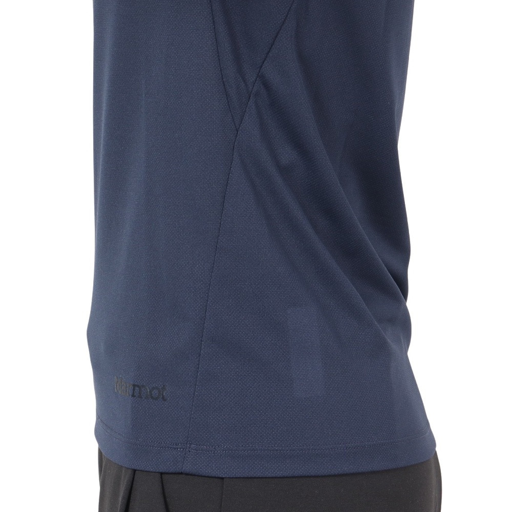 マーモット（Marmot）（レディース）吸水速乾 シンプル 半袖Tシャツ クライムスキンハーフスリーブクルー Tシャツ TOWTJA40 RNV ネイビー
