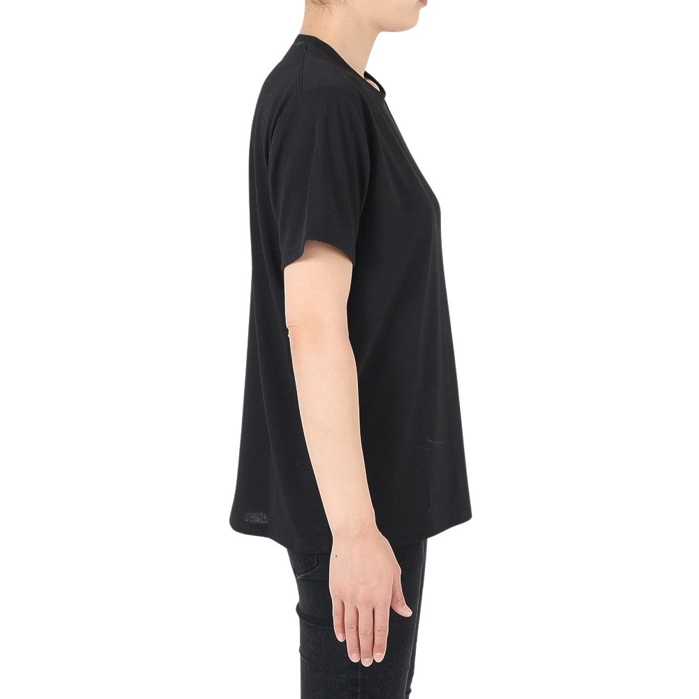 マーモット（Marmot）（レディース）UPF30 速乾 半袖Tシャツ バッククライミング ハーフスリーブクルーネック TOWTJA47 BK ブラック