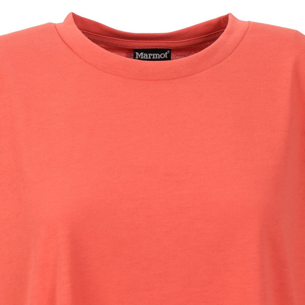 マーモット（Marmot）（レディース）UPF30 速乾 半袖Tシャツ バッククライミング ハーフスリーブクルーネック TOWTJA47 CRL ピンク